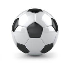 Glossy soccer ball © mipan
