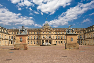 Fototapeta na wymiar Nowy Pałac, w Stuttgart, Niemcy
