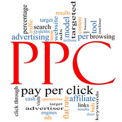 PPC Pay Per Click word cloud
