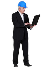 Architect with laptop