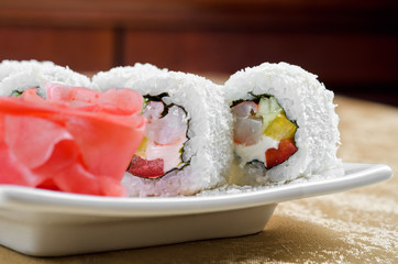 shrimp sushi roll