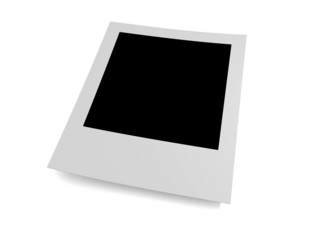 photo frame on an isolated white background