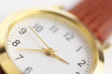 Wrist watch close-up