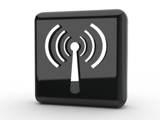 Button Hotspot schwarz