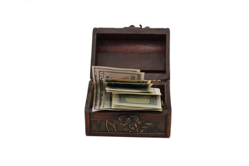 box with money