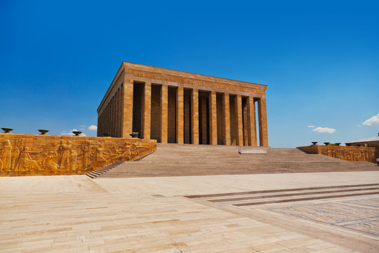 Mustafa Kemal Ataturk Mausoleum In Ankara Turkey