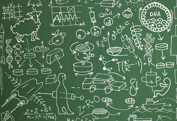 Innovation background. Hand-drawing background