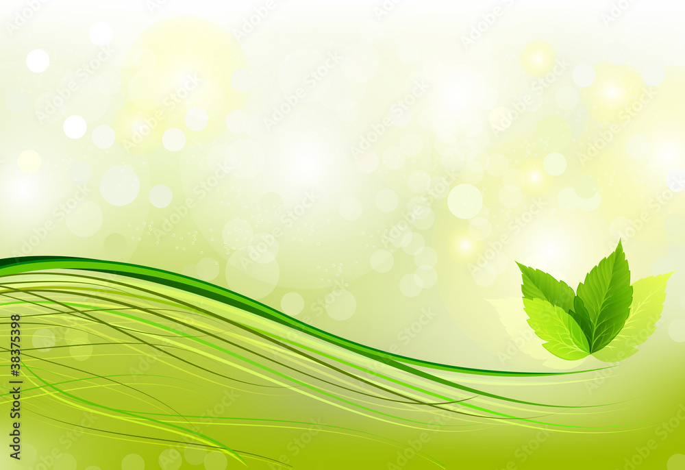 Poster spring shiny background