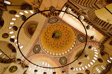 Inside of Istanbul Blue Mosque