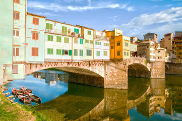 Fototapeta na wymiar Florence, Italy - Ponte Vecchio in Florence (Firenze)