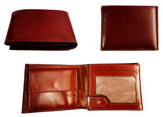 Brown leather wallet