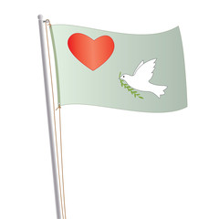 love and peace flag