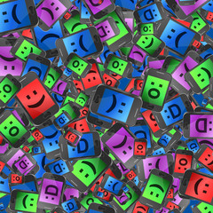 Telecommunications concept background.