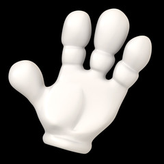 Cartoon Hand winkend oder high five