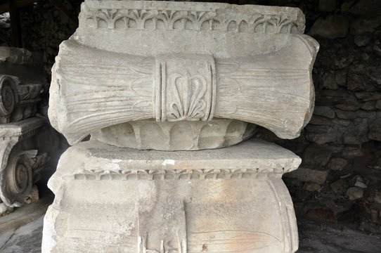 Marble Monument In Magnesia In Turkey