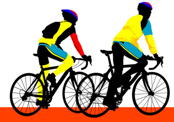 Obraz premium Cyclist boys