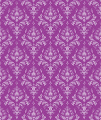 Bezszwowa powtarzalna purpurowa tapeta kwiatowa - obrazy, fototapety, plakaty