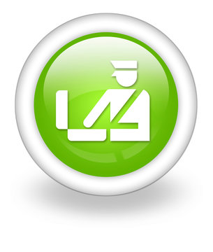 Light Green Icon "Customs Symbol"