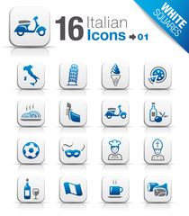 White Squares - Italian Icons