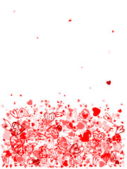 Obraz na płótnie Canvas Valentine frame for your design