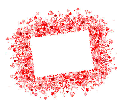 Valentine frame design, place for your photo or text