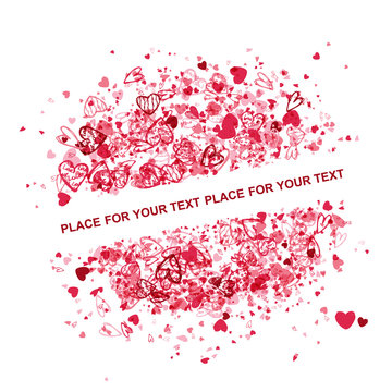 Valentine frame design with place for your text