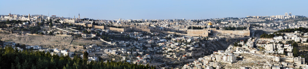 Fototapeta na wymiar Panorama Jerusalem, Izrael