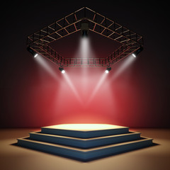 Empty stage.