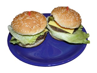 home made burger