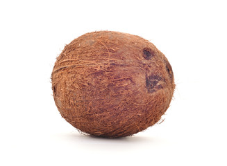 Kokosnuss isoliert auf weißem Hintegrund
