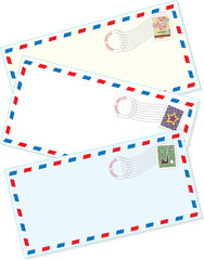 Obraz premium Air Mail Envelopes