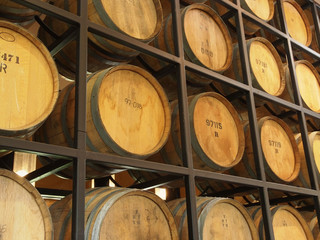 Winery barrels