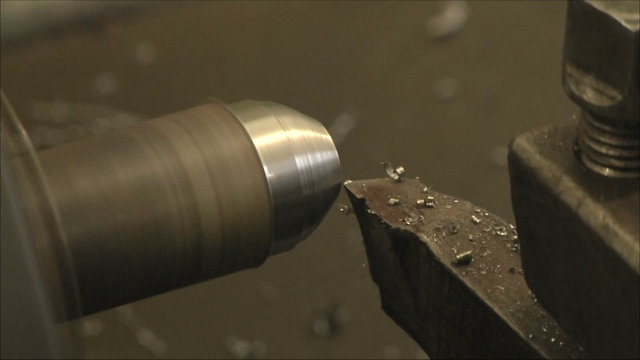 processing on a lathe