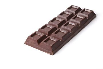 chocolate bar isolated on white