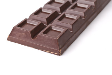 chocolate bar isolated on white