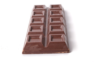chocolate bar isolated on white