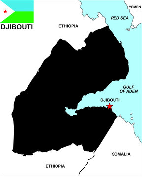 Djibouti Map