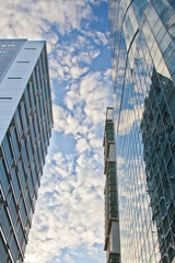 morgen buildings on sunrise