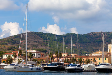 Fototapeta na wymiar Porto Azzurro, Elba Island - General View
