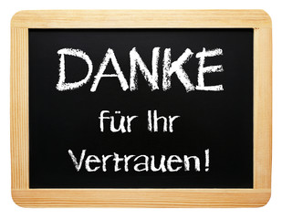 Fototapeta premium DANKE für Ihr Vertrauen !