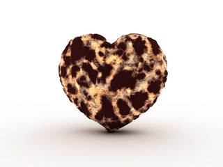 heart with lava