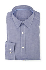 Blue shirt isolated on the white