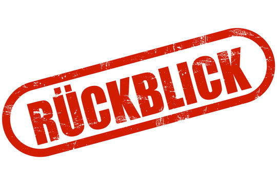 Grunge Stempel rot R&Uuml;CKBLICK