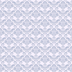 Blue vintage seamless pattern wallpaper