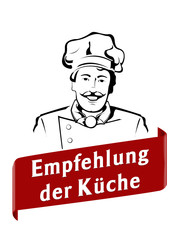 empfehlung der Küche koch banner button