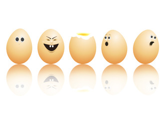 Egg faces.