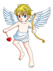 Cartoon illustration of a Cupid