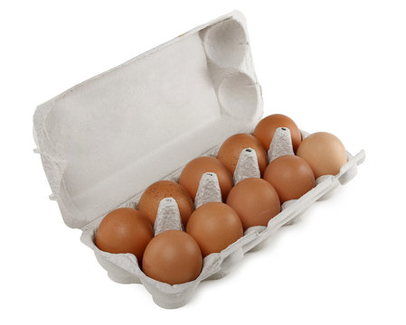 Eier im Eierkarton