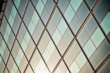 Reflections on the glass of a skyscraper textures