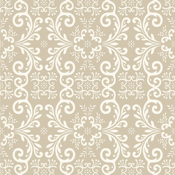 Seamless Damask wallpaper